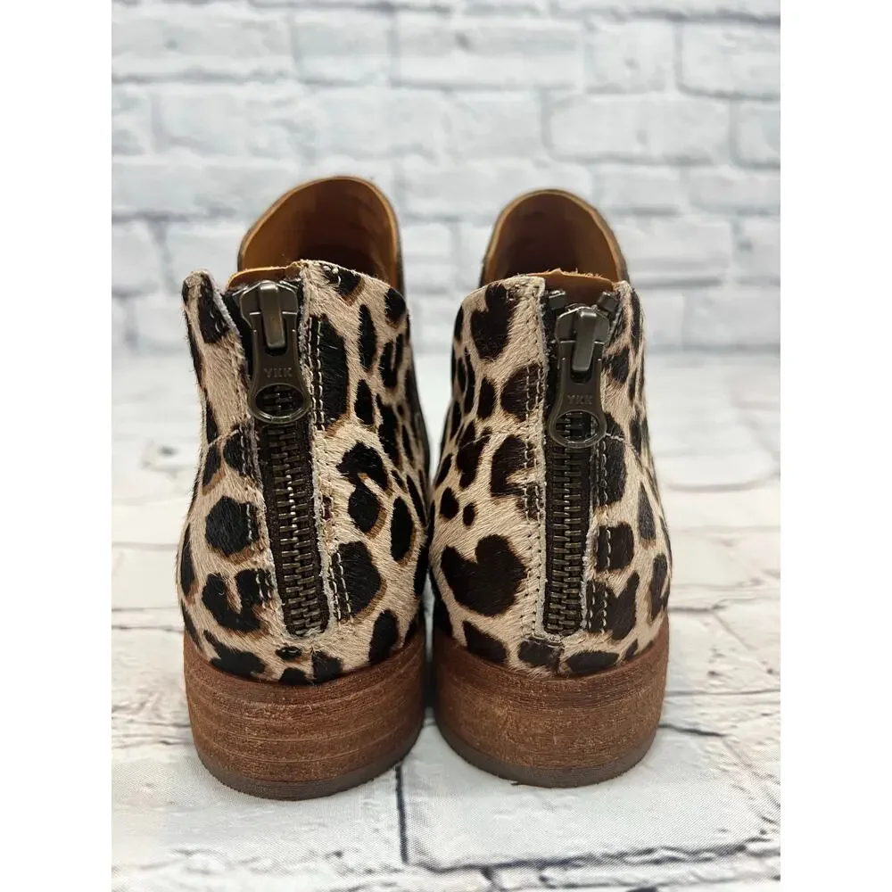 NEW Kork Ease Renny Booties brown Animal Print size 8 Calf Hair & Leather - Picture 4 of 12